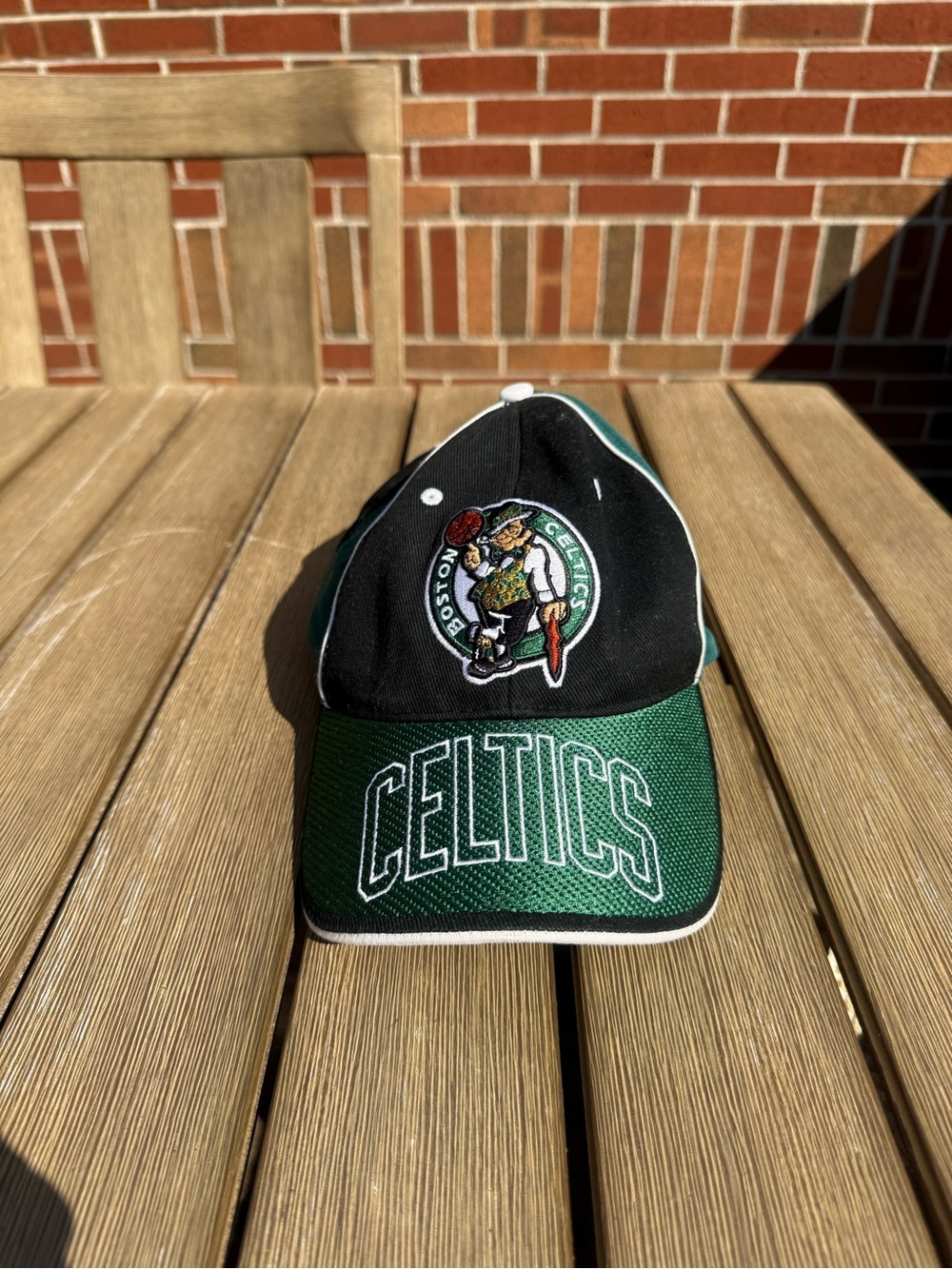 NBA Boston Celtics Adjustable Strapback Hat Black Green One Size